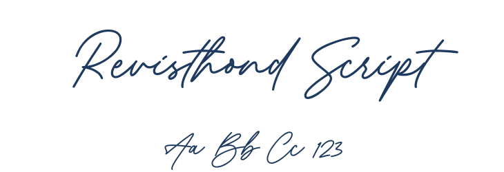 Revisthond Script Font Preview