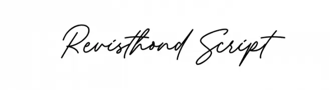 Revisthond Script Schriftart