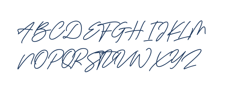 Revisthond Script Uppercase