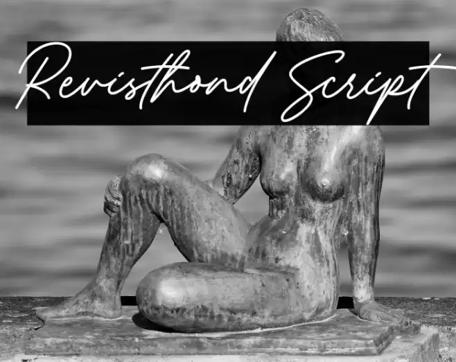 Revisthond Script Schriftart examples
