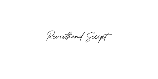 Revisthond Script Logo