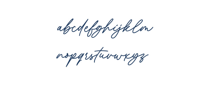 Revisthond Script Lowercase