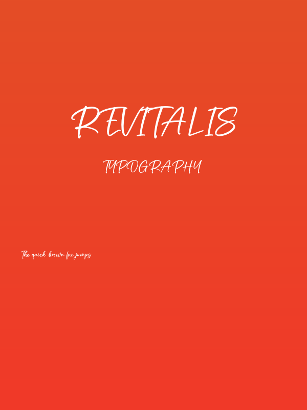 Revitalis Poster