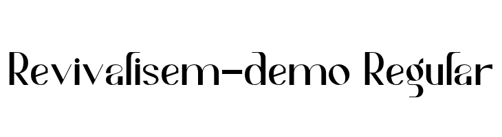 Revivalisem-demo Regular  Free Fonts Download