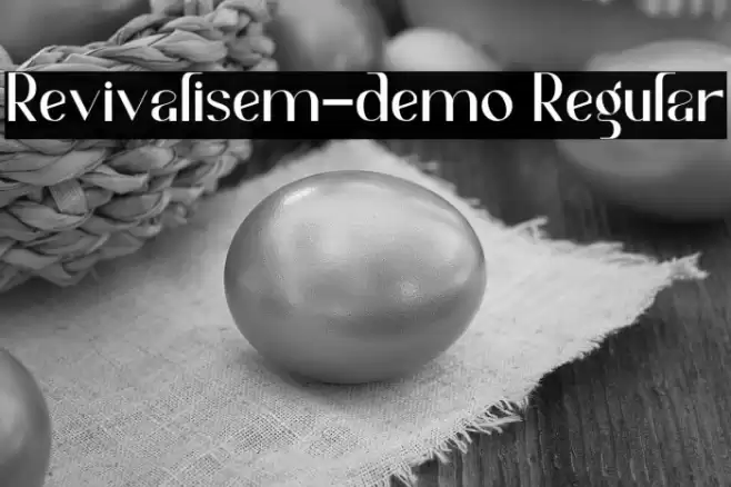 Revivalisem-demo Regular Font examples