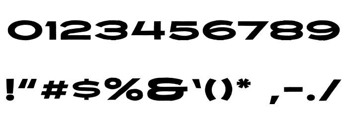 Revive 80 Wide Font Alte caractere