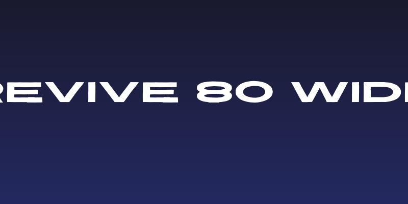 Revive 80 Wide Social Header