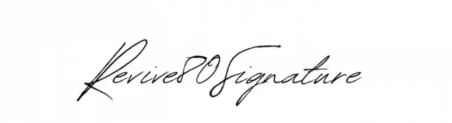 Revive80Signature  Fuentes Gratis Descargar