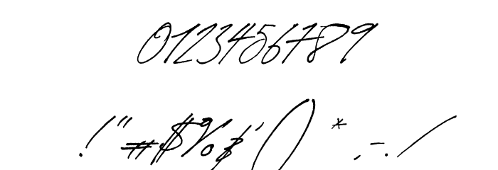 Revive80Signature Font OTHER CHARS