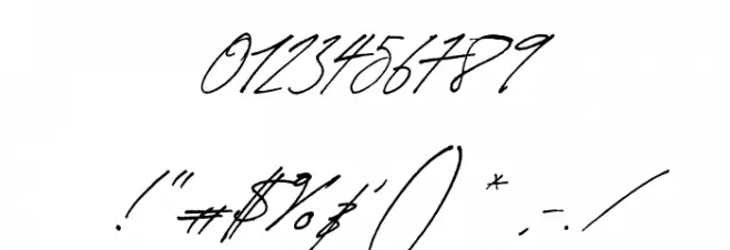 Revive80Signature Font OTHER CHARS