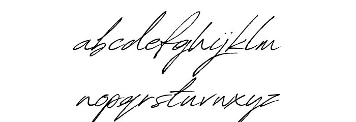 Revive80Signature Font LOWERCASE