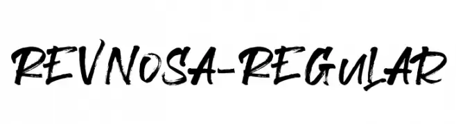 Revnosa-Regular  नि: शुल्क फ़ॉन्ट्स डाउनलोड