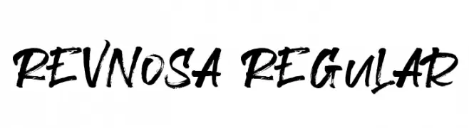 Revnosa Regular  नि: शुल्क फ़ॉन्ट्स डाउनलोड
