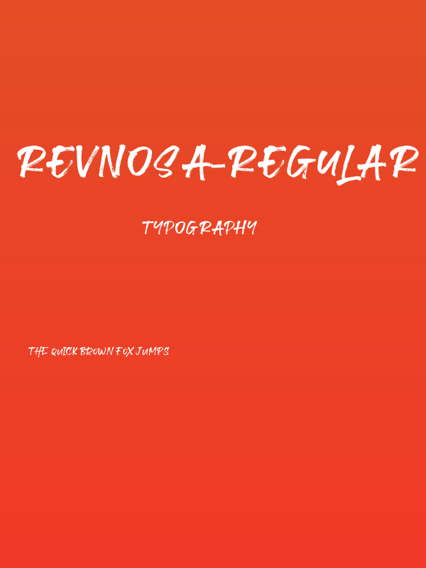 Revnosa-Regular Poster