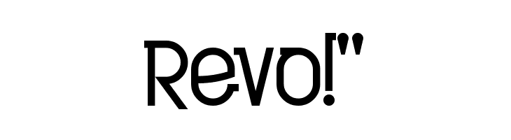 Revo!"  नि: शुल्क फ़ॉन्ट्स डाउनलोड