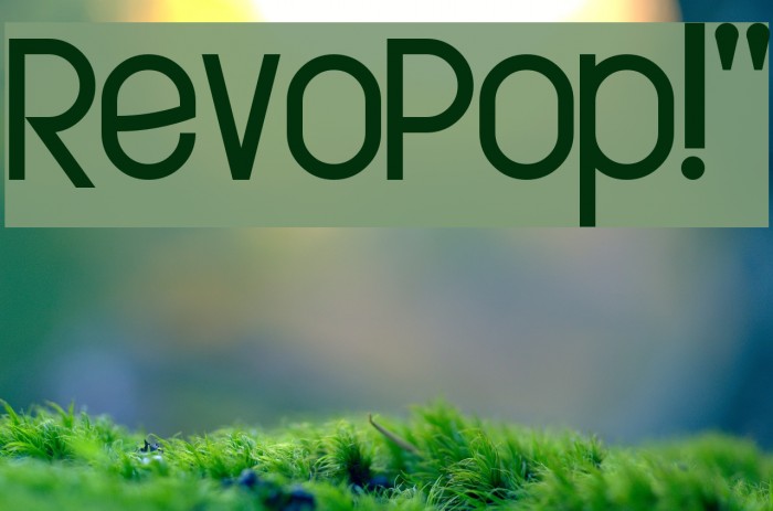RevoPop!` Font examples