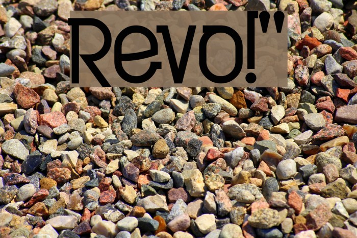 Revo!` Font examples
