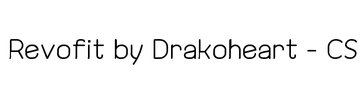 Revofit by Drakoheart - CS Font