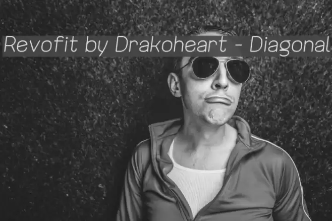 Revofit by Drakoheart - Diagonal Font examples