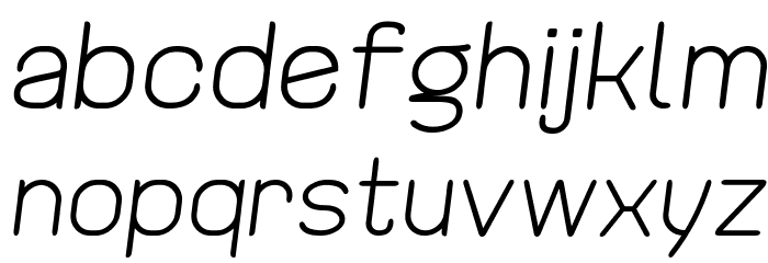 Revofit by Drakoheart - Diagonal Font LOWERCASE