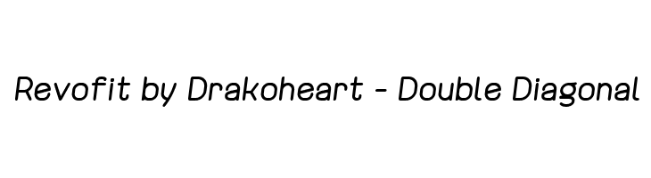 Revofit by Drakoheart - Double Diagonal Font