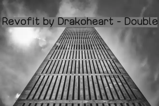 Revofit by Drakoheart - Double フォント examples