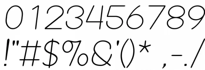 Revofit by Drakoheart - Light Diagonal Font OTHER CHARS