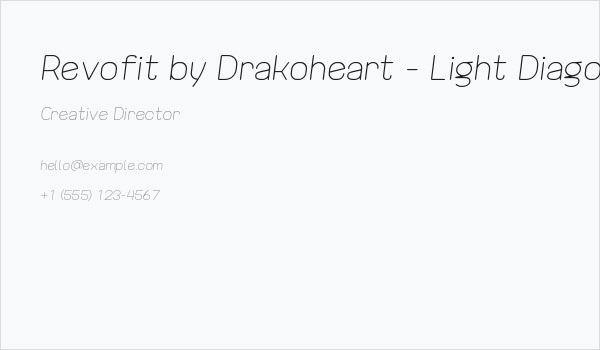 Revofit by Drakoheart - Light Diagonal Business Card