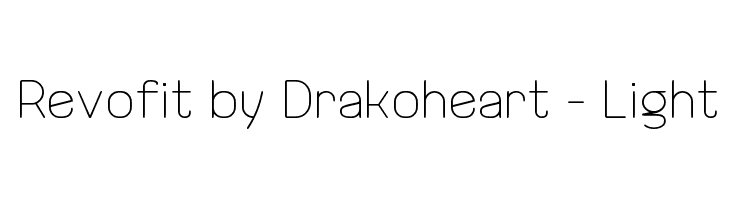 Revofit by Drakoheart - Light Font