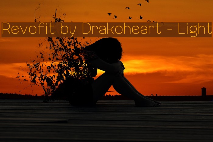 Revofit by Drakoheart - Light Font examples