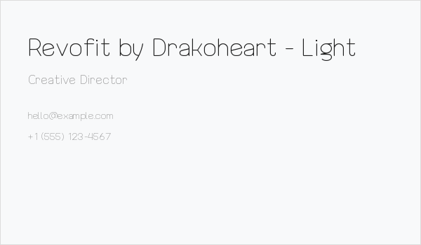 Revofit by Drakoheart - Light Business Card