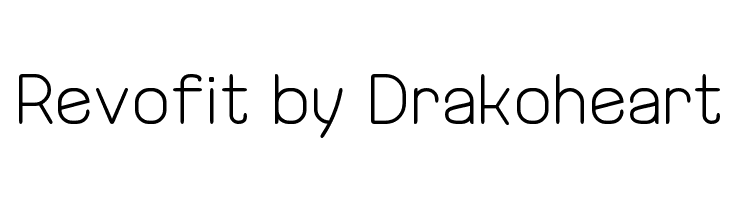 Revofit by Drakoheart Font