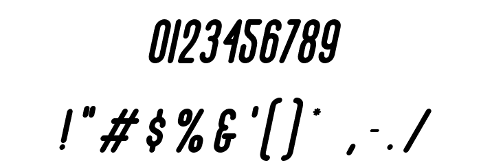 Revolage Script Oblique Font OTHER CHARS
