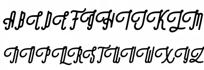 Revolage Script Oblique Fuentes MAYÚSCULAS
