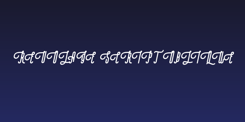 Revolage Script Oblique Social Header