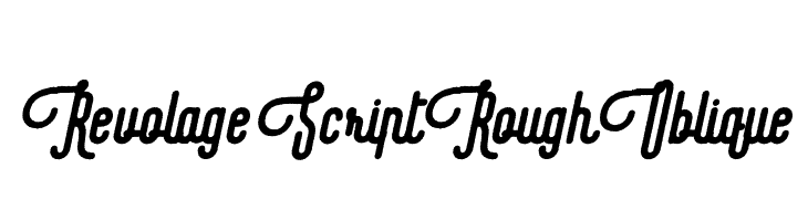 Revolage Script Rough Oblique  नि: शुल्क फ़ॉन्ट्स डाउनलोड