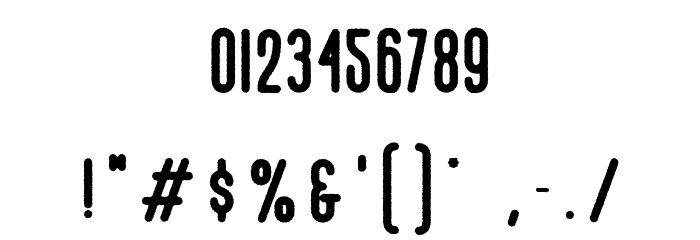 Revolage Script Rough Font OTHER CHARS