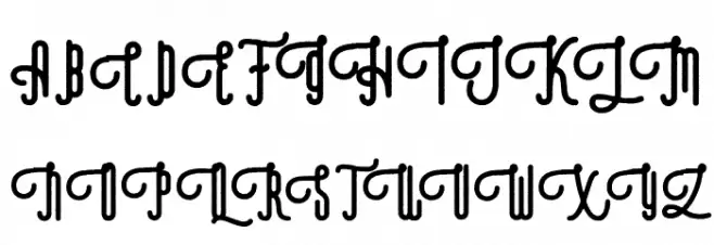Revolage Script Rough Fonte MAIÚSCULAS