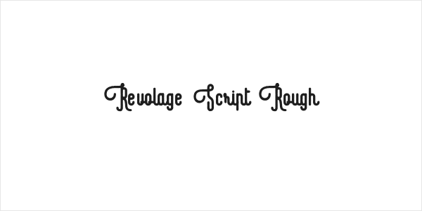 Revolage Script Rough Logo