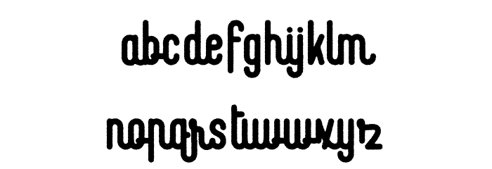 Revolage Script Rough Font LOWERCASE