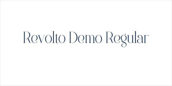 Revolto Demo Regular Logo