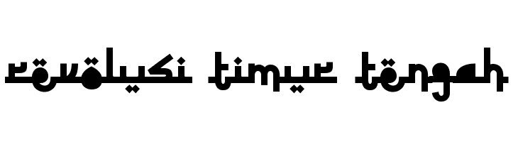 Revolusi Timur Tengah Font