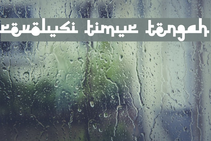 Revolusi Timur Tengah Font examples