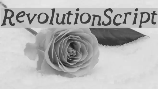 Revolution_Script Font examples