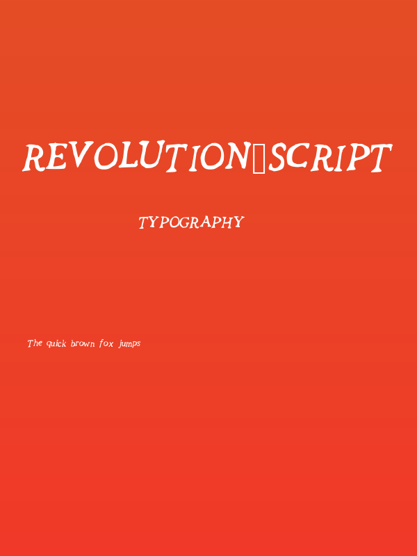 Revolution_Script Poster