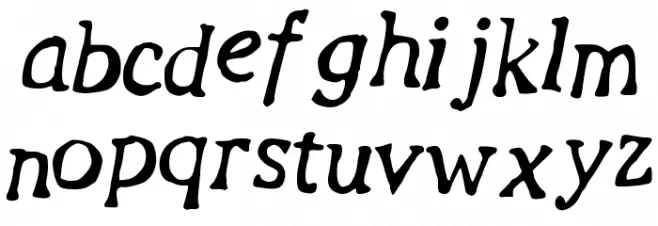 Revolution_Script Caratteri MINUSCOLO