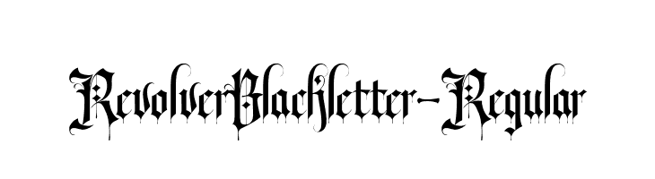 RevolverBlackletter-Regular  font caratteri gratis