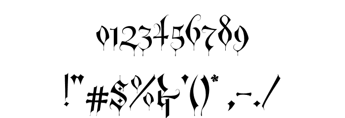 RevolverBlackletter-Regular Font OTHER CHARS