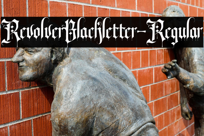 RevolverBlackletter-Regular Example 1