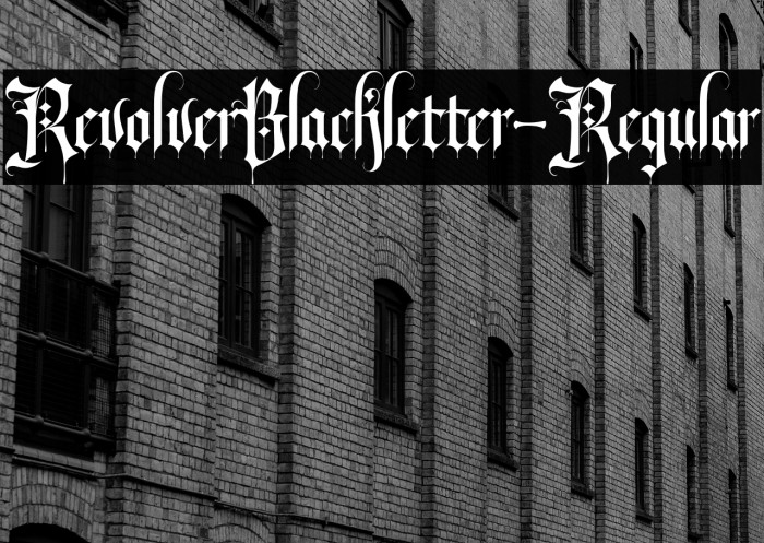 RevolverBlackletter-Regular Example 2